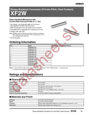 XF2W-2415-1A datasheet  